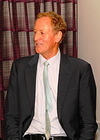 Jeremy Coney starts his speech